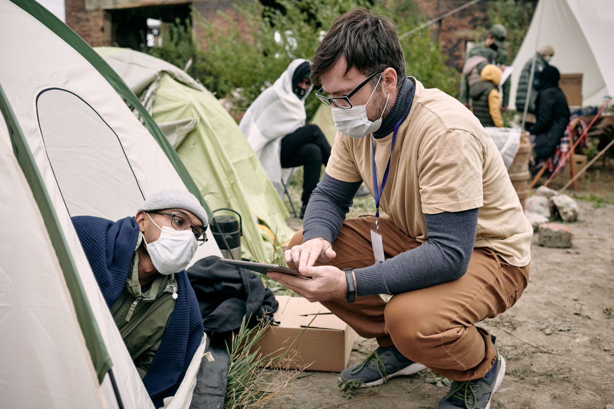 humanitarian tent